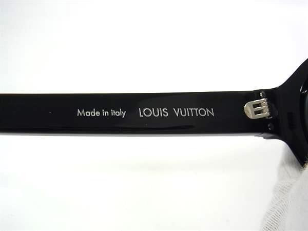 LOUIS VUITTON ルイヴィトン サングラス LV グライド ラウンド Z1784E ブラック系 アセテート メタル メンズ 美品