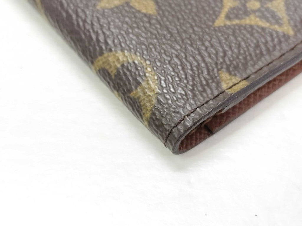 LOUIS VUITTON ルイヴィトン カードケース ポルト2カルト・ヴェルティカル M60533 ブラウン系 モノグラム ユニセックス 美品