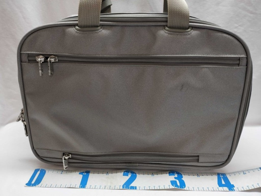 TUMI トゥミ ビジネスバッグ ALPHA BRAVO マクネア スリム・ブリーフ 22154S4 グレー系 ナイロン メンズ ハンドバッグ 美品