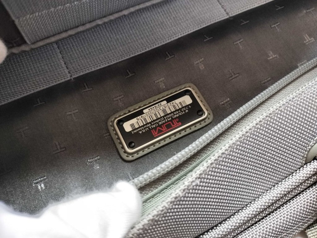 TUMI トゥミ ビジネスバッグ ALPHA BRAVO マクネア スリム・ブリーフ 22154S4 グレー系 ナイロン メンズ ハンドバッグ 美品
