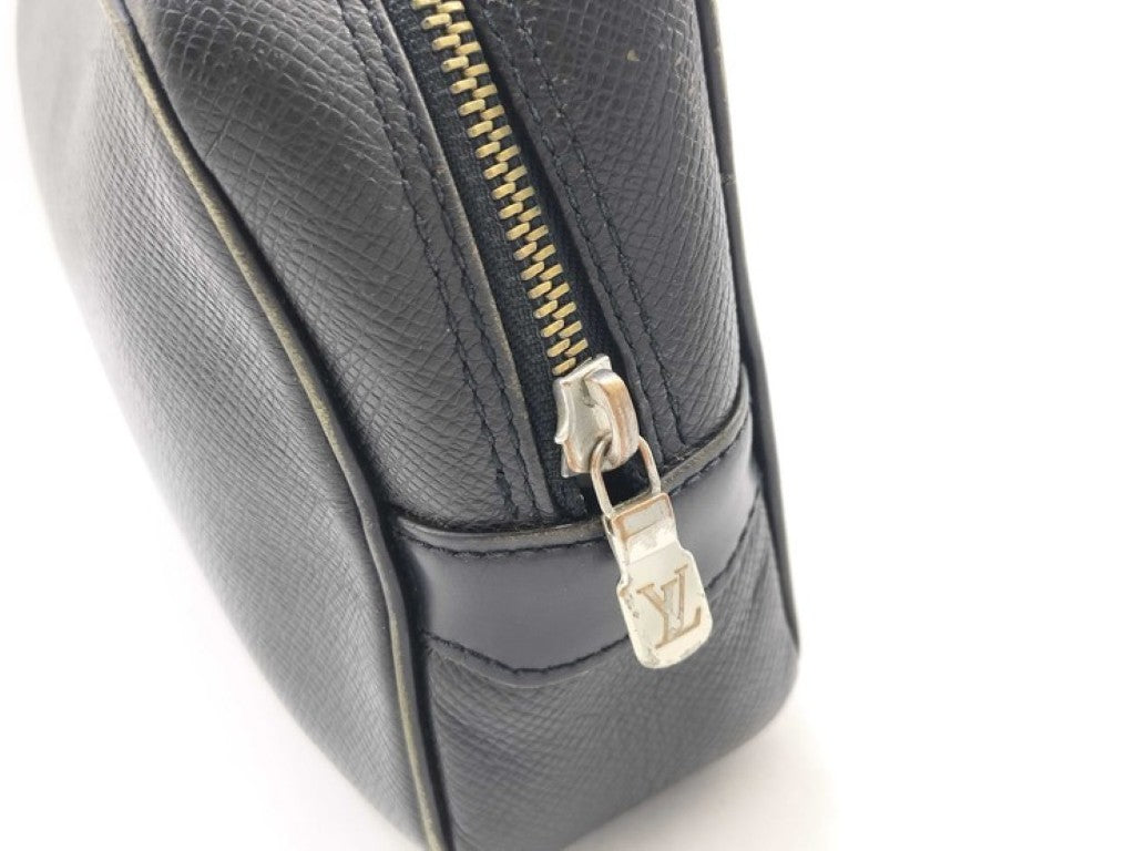 LOUIS VUITTON ルイヴィトン セカンドバッグ カルガ M30812 アルドワーズ（ブラック）系 タイガ メンズ シルバー金具