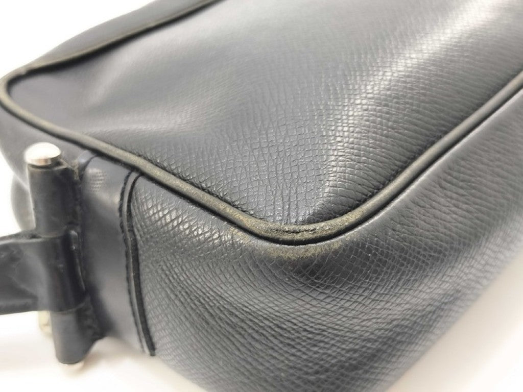 LOUIS VUITTON ルイヴィトン セカンドバッグ カルガ M30812 アルドワーズ（ブラック）系 タイガ メンズ シルバー金具