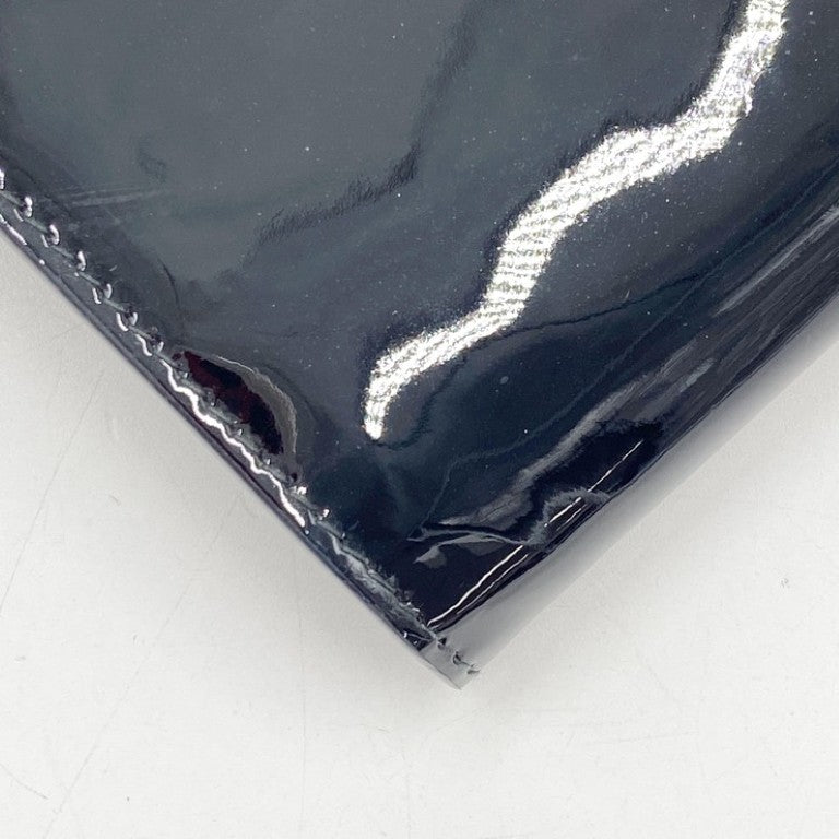 PRADA プラダ ショルダーバッグ トライアングルトゴ 1BP051 ブラック系 パテントレザー レディース チェーン ゴールド金具 美品