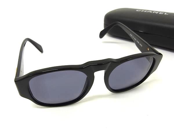 CHANEL シャネル サングラス ココマーク 01452 ブラック プラスチック ユニセックス 美品