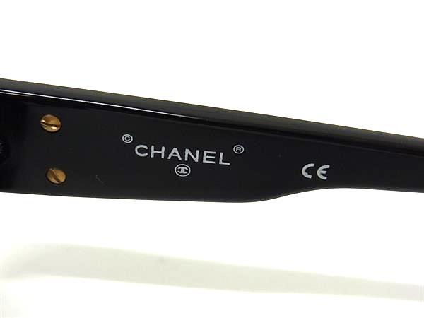 CHANEL シャネル サングラス ココマーク 01452 ブラック プラスチック ユニセックス 美品