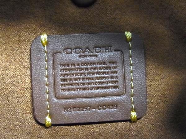 COACH コーチ ショルダーバッグ ルナ CC439 ブルー レザー レディース 美品