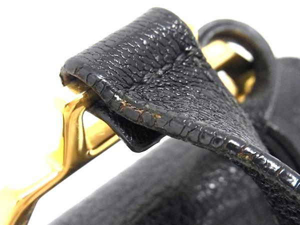 miumiu ミュウミュウ ショルダーバッグ マドラス RT0609 ブラック レザー レディース ゴールド金具