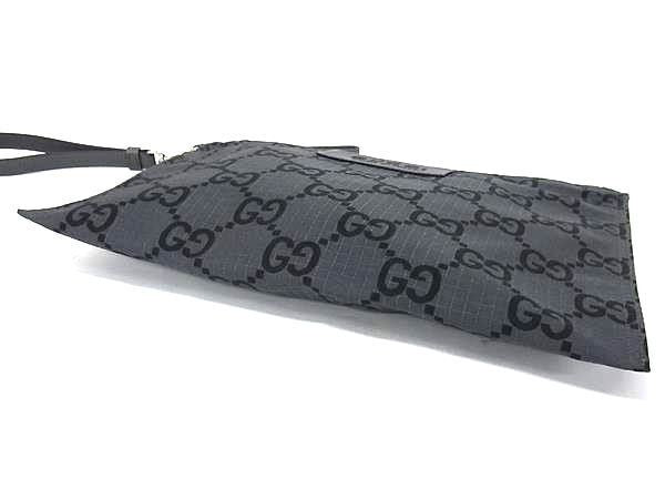 GUCCI グッチ クラッチバッグ 770662 グレー系×ブラック系 GGキャンバス ユニセックス セカンドバッグ 新品未使用展示品