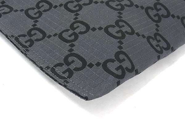 GUCCI グッチ クラッチバッグ 770662 グレー系×ブラック系 GGキャンバス ユニセックス セカンドバッグ 新品未使用展示品