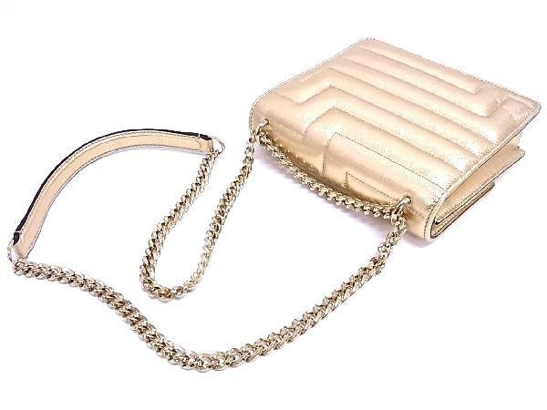 JIMMY CHOO ジミーチュウ ショルダーバッグ ヴァレンヌ アべニューコレクション ゴールド系 レザー レディース 22AW チェーン ゴールド金具 新品未使用展示品