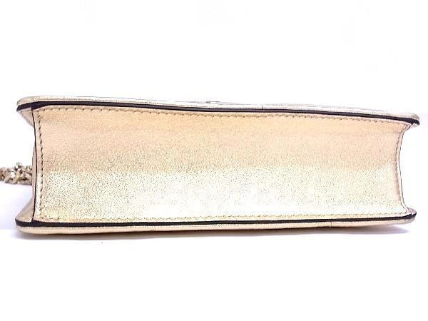 JIMMY CHOO ジミーチュウ ショルダーバッグ ヴァレンヌ アべニューコレクション ゴールド系 レザー レディース 22AW チェーン ゴールド金具 新品未使用展示品