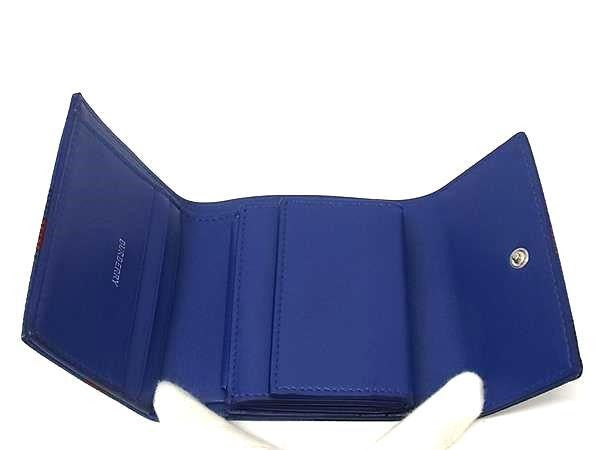 BURBERRY バーバリー 三つ折り財布 COMPACT WALLET CHECK JAC 8086004 ブルー系 キャンバス レディース チェック柄 新品未使用展示品