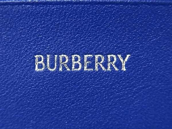 BURBERRY バーバリー 三つ折り財布 COMPACT WALLET CHECK JAC 8086004 ブルー系 キャンバス レディース チェック柄 新品未使用展示品