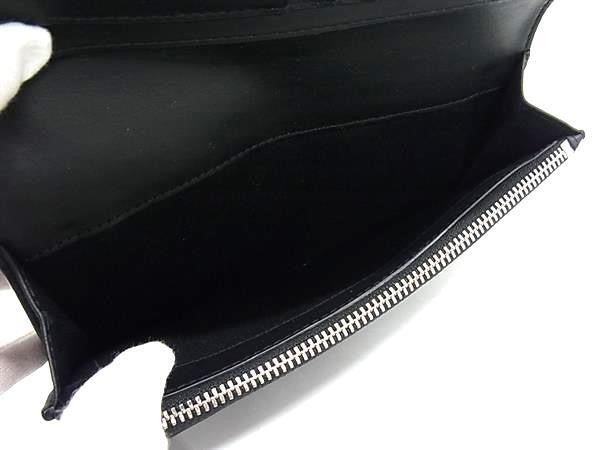 BURBERRY バーバリー 長財布 ブラック系 PVC メンズ 二つ折り 美品