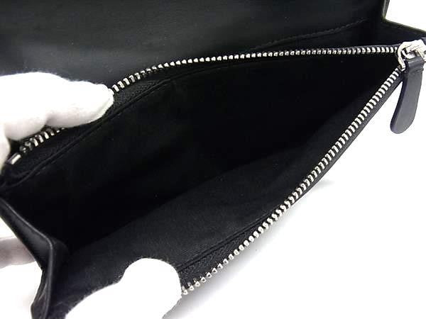 BURBERRY バーバリー 長財布 ブラック系 PVC メンズ 二つ折り 美品