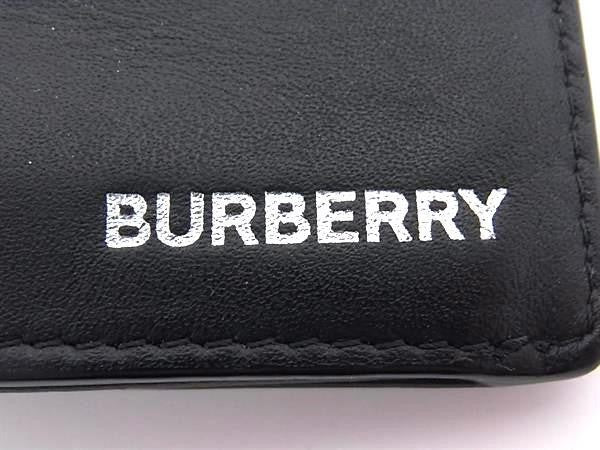 BURBERRY バーバリー 長財布 ブラック系 PVC メンズ 二つ折り 美品