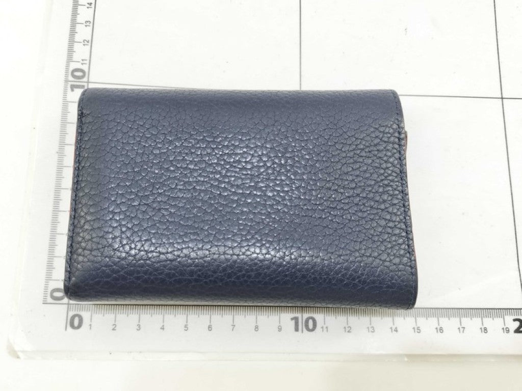 LOUIS VUITTON ルイヴィトン 三つ折り財布 ポルトフォイユ カプシーヌ コンパクト M63741 マリーヌルージュ系 トリヨンレザー レディース ゴールド金具