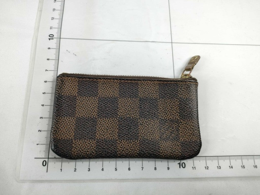 LOUIS VUITTON ルイヴィトン コインケース ポシェットクレ N62658 エベヌ（ブラウン）系 ダミエ ユニセックス ゴールド金具