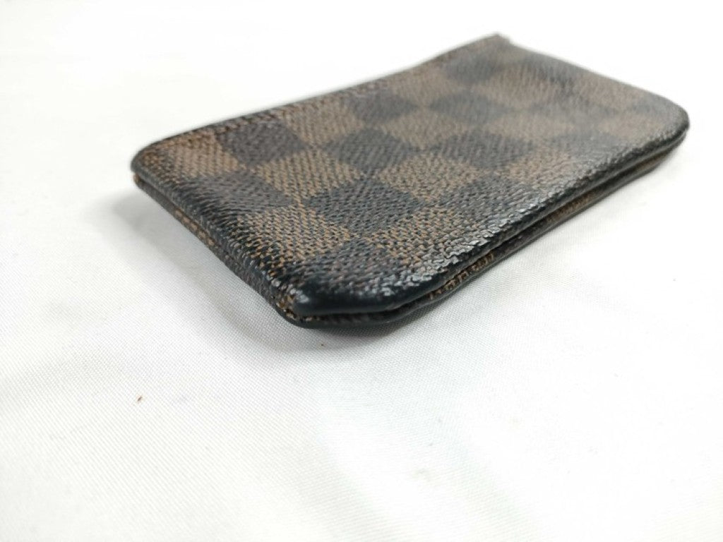 LOUIS VUITTON ルイヴィトン コインケース ポシェットクレ N62658 エベヌ（ブラウン）系 ダミエ ユニセックス ゴールド金具