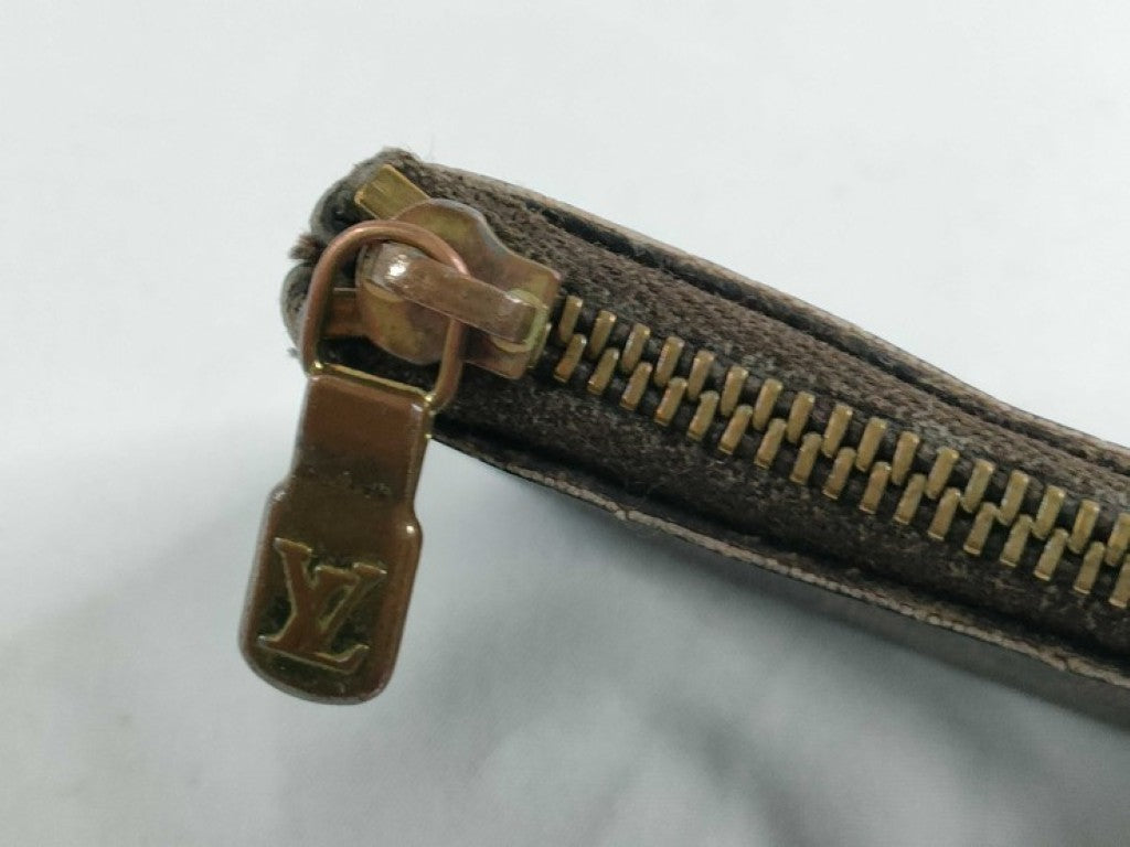 LOUIS VUITTON ルイヴィトン コインケース ポシェットクレ N62658 エベヌ（ブラウン）系 ダミエ ユニセックス ゴールド金具
