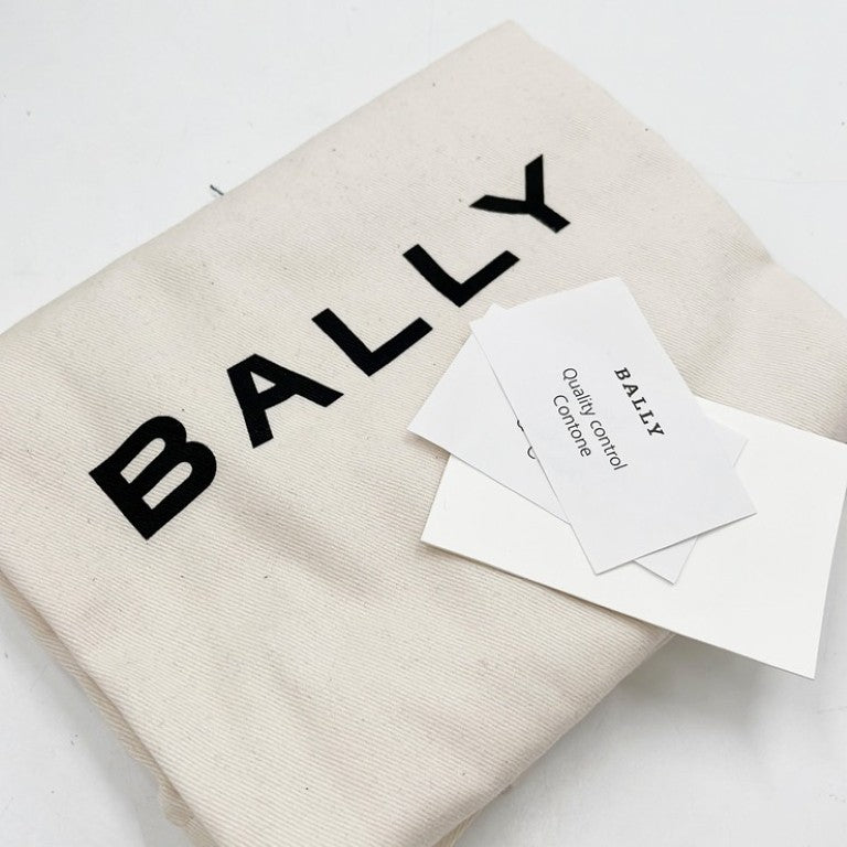 BALLY バリー ショルダーバッグ ARKLE LOGO CROSS カーキ ブラック系 キャンバス ユニセックス クロスボディバッグ シルバー金具 超美品