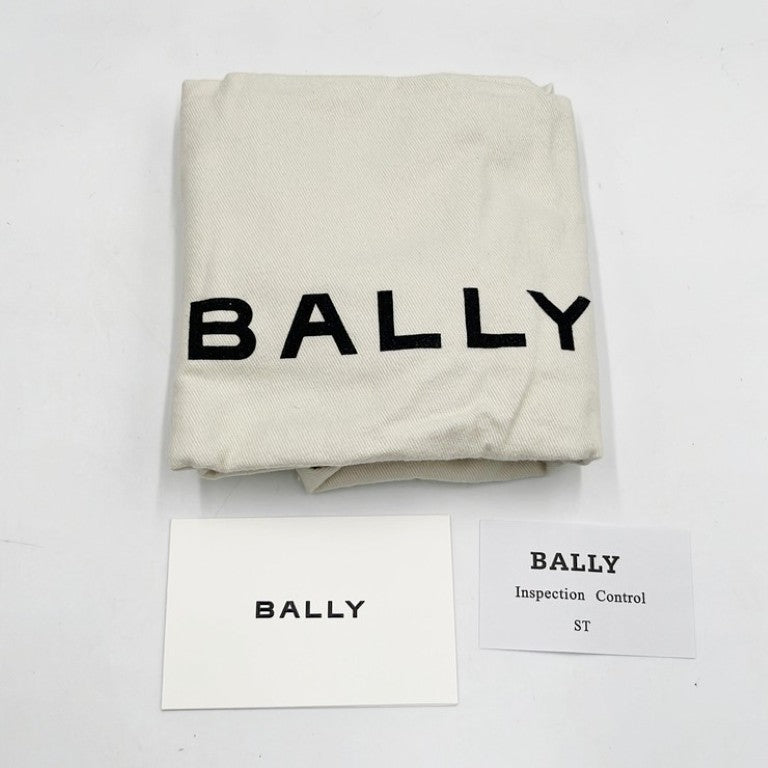 BALLY バリー ショルダーバッグ PENNANT DANIEL ブラウン ブラック系 PVC レザー メンズ クロスボディ ゴールド金具 超美品