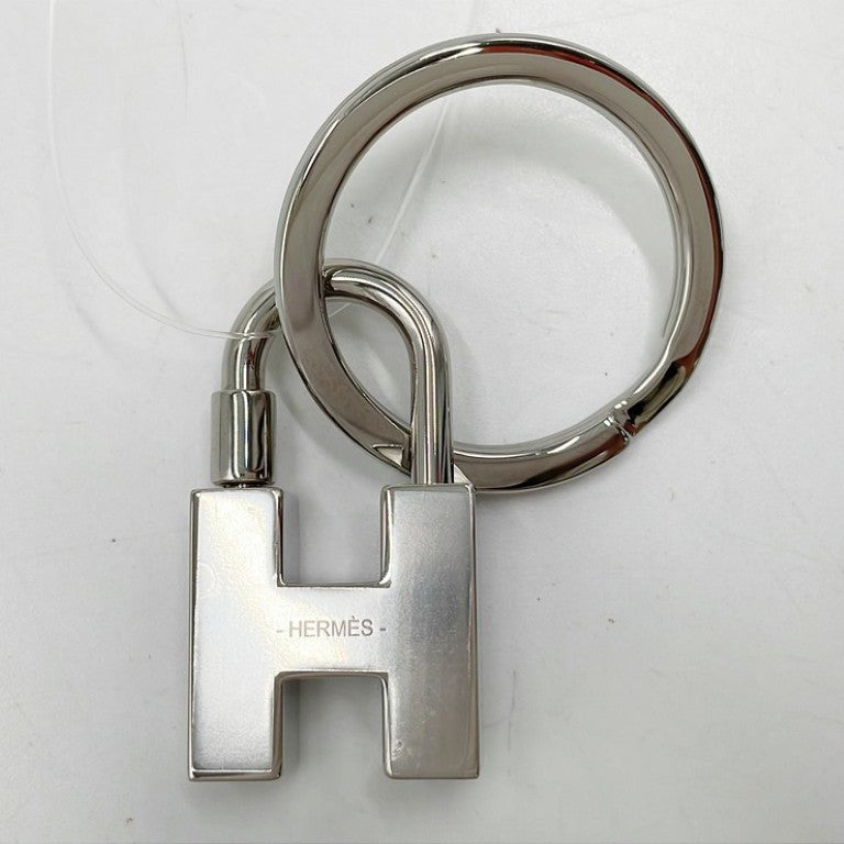 HERMES エルメス キーホルダー カデナ クイズレインボー シルバー系 メタル ユニセックス 美品