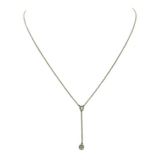 Tiffany&Co. ティファニー ネックレス バイザヤード シルバー系 SV925 レディース 2PD 美品