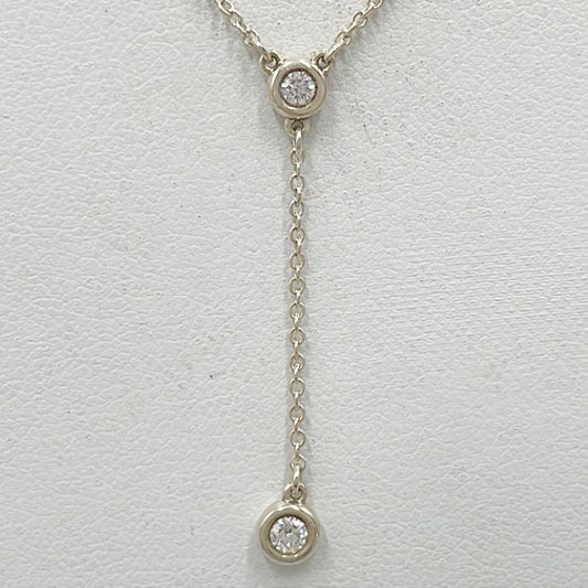 Tiffany&Co. ティファニー ネックレス バイザヤード シルバー系 SV925 レディース 2PD 美品