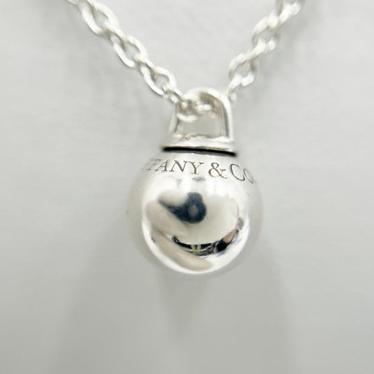 Tiffany&Co. ティファニー ネックレス ハードウェア ボールネックレス シルバー系 Ag925 レディース 美品