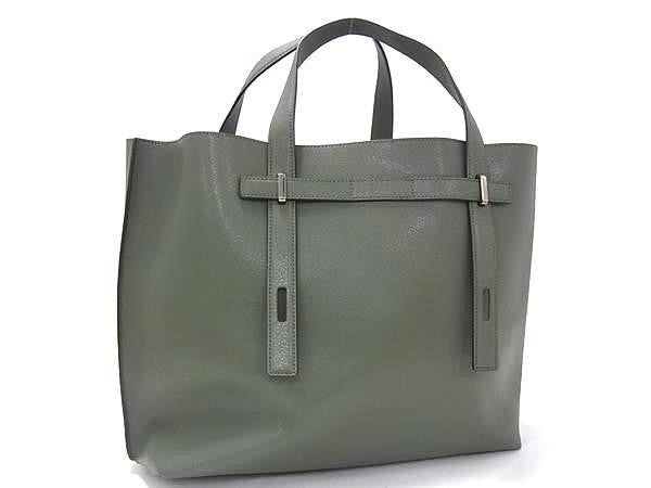 FURLA フルラ トートバッグ ジョーヴェ カーキ系 レザー ユニセックス 超美品