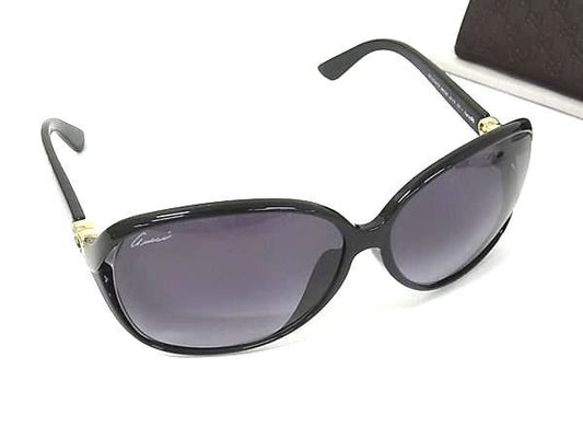 GUCCI グッチ サングラス ラブリーハート GG3792/F/S ブラック系×レンズ クリアブラック系 プラスチック レディース 美品