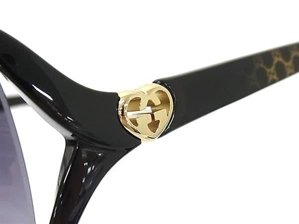 GUCCI グッチ サングラス ラブリーハート GG3792/F/S ブラック系×レンズ クリアブラック系 プラスチック レディース 美品