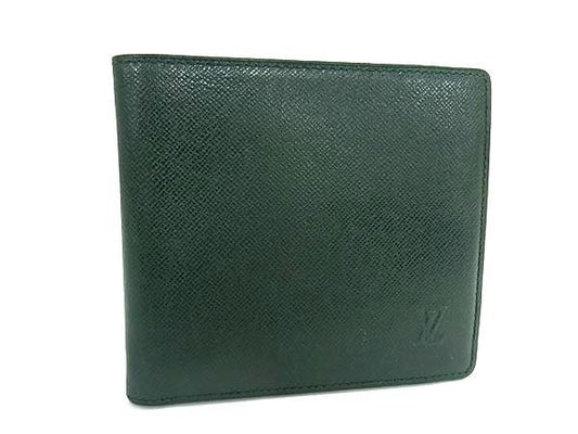 LOUIS VUITTON ルイヴィトン 二つ折り財布 ポルトビエ カルトクレディ M30464 エピセア(グリーン系) タイガ メンズ 美品