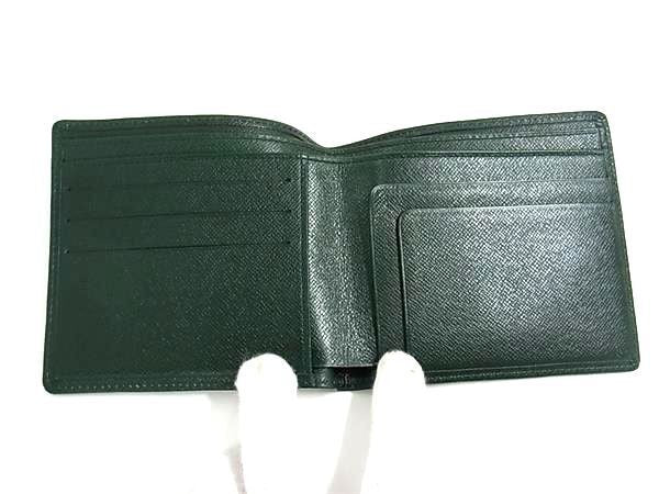 LOUIS VUITTON ルイヴィトン 二つ折り財布 ポルトビエ カルトクレディ M30464 エピセア(グリーン系) タイガ メンズ 美品