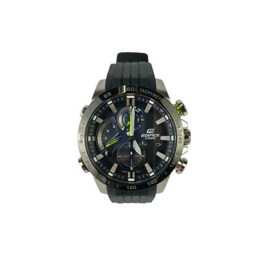 CASIO カシオ 腕時計 EDIFICE エディフィス EQB-800 Series EQB-800BR-1AJF ブラック文字盤系 ステンレススチール デュラソフトバンド（フッ素ラバー） メンズ アナログ 美品