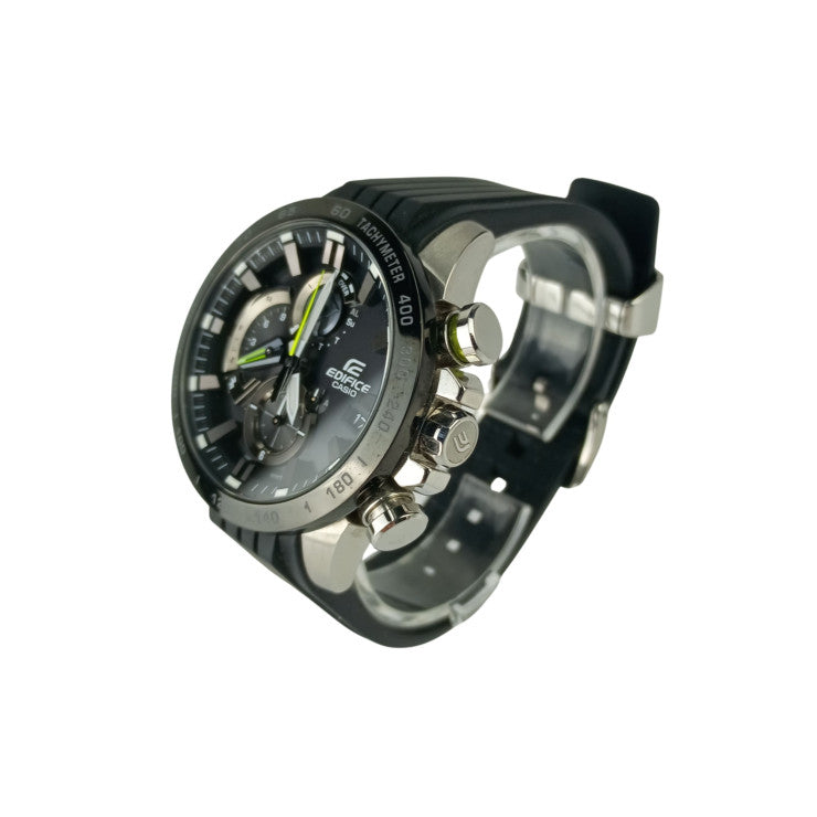 CASIO カシオ 腕時計 EDIFICE エディフィス EQB-800 Series EQB-800BR-1AJF ブラック文字盤系 ステンレススチール デュラソフトバンド（フッ素ラバー） メンズ アナログ 美品
