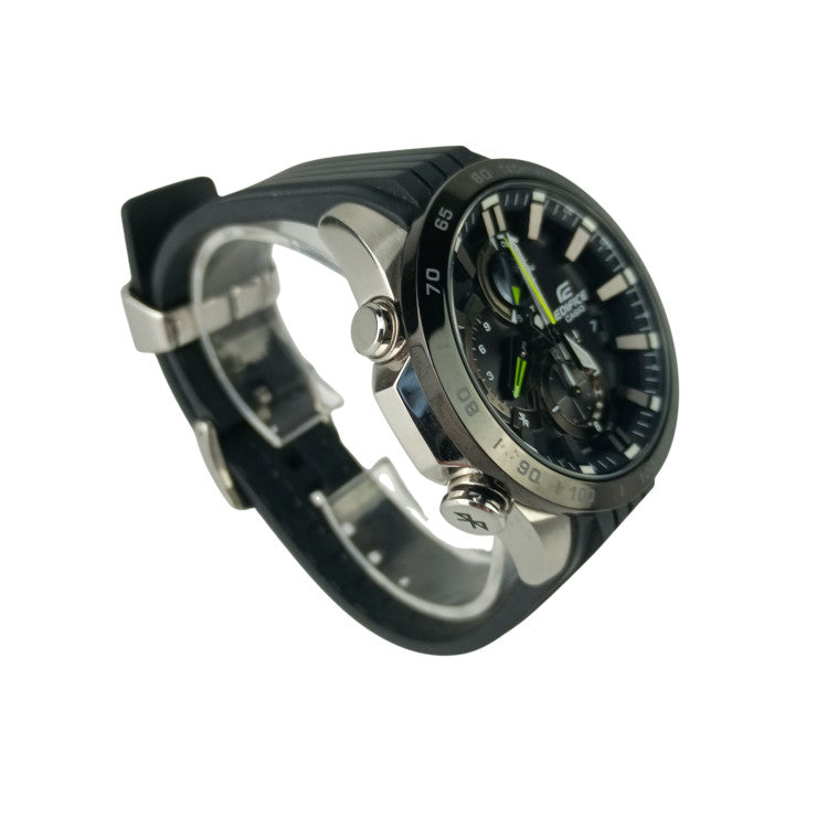 CASIO カシオ 腕時計 EDIFICE エディフィス EQB-800 Series EQB-800BR-1AJF ブラック文字盤系 ステンレススチール デュラソフトバンド（フッ素ラバー） メンズ アナログ 美品