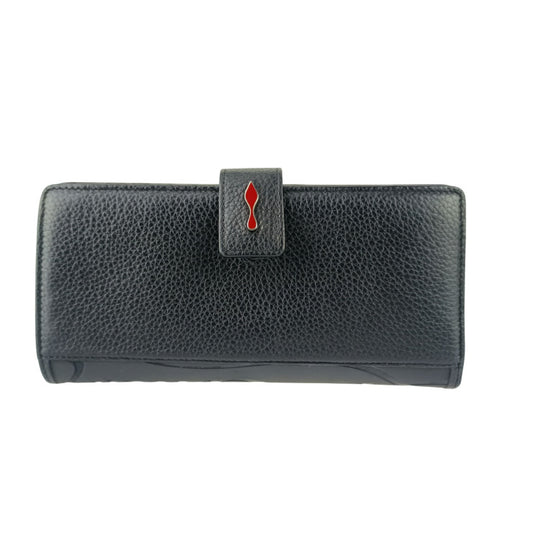 Christian Louboutin クリスチャンルブタン 長財布 パロマ ロングウォレット 3185079 ブラック系 レザー ユニセックス 2つ折り 美品