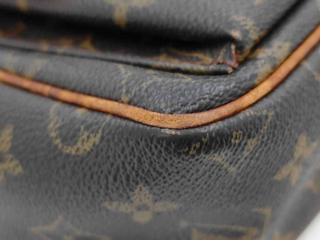 LOUIS VUITTON ルイヴィトン ショルダーバッグ ヴィバシテPM M51165 ブラウン系 モノグラム レディース ゴールド金具