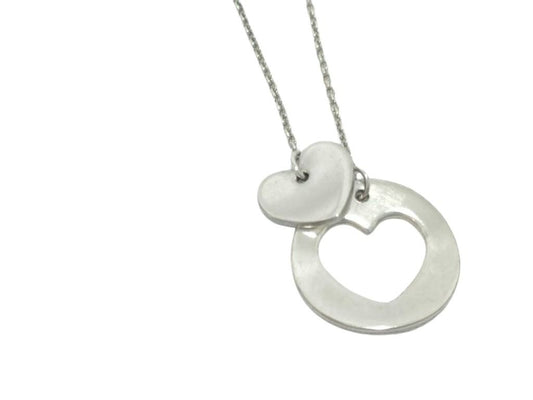Tiffany&Co. ティファニー ネックレス ステンシル ハート ネックレス シルバー系 SV925 レディース 美品