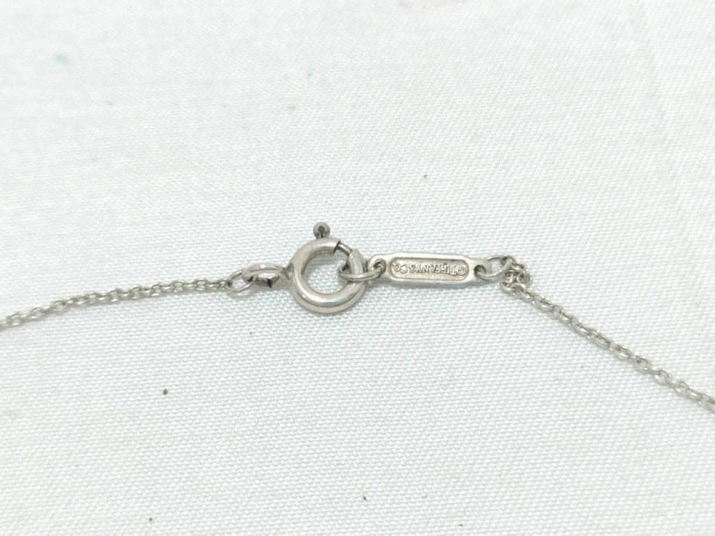 Tiffany&Co. ティファニー ネックレス ステンシル ハート ネックレス シルバー系 SV925 レディース 美品