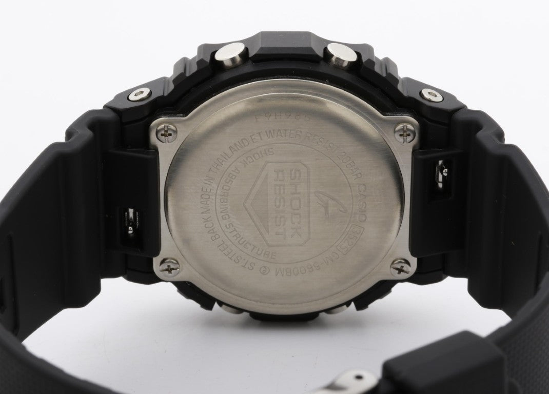 CASIO カシオ 時計 G-SHOCK DIGITAL 5600 SERIES GM-5600BM-1JF ブラック系 樹脂／ステンレススチール 樹脂バンド メンズ デジタル 新品未使用展示品