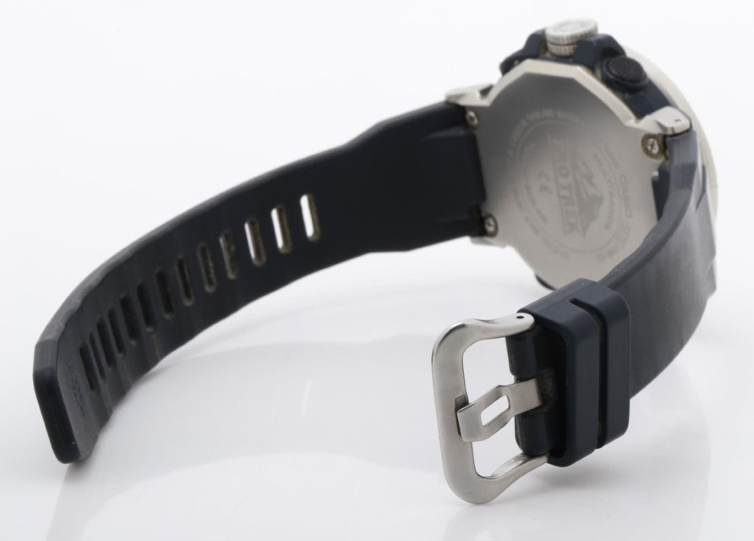 CASIO カシオ 時計 PRO TREK プロトレック Climber Line PRW-60-2AJF ネイビー ブラック系 樹脂／ステンレススチール デュラソフトバンド メンズ アナデジ 美品