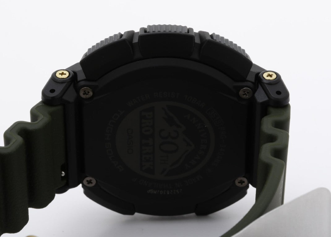 CASIO カシオ 時計 PRO TREK プロトレック PRO TREK 30周年記念モデル Climber Line PRG-340ANS-3JR ブラック カーキ系 樹脂 ソフトウレタンバンド メンズ デジタル 新品未使用展示品