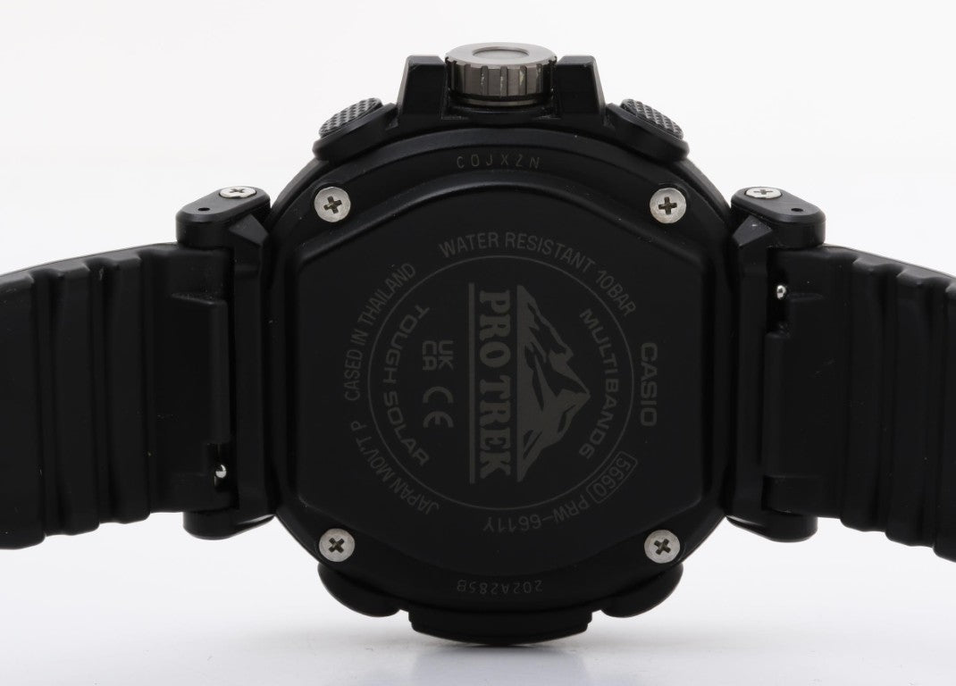 CASIO カシオ 時計 PRO TREK プロトレック Climber Line PRW-6611Y-1JF ブラック系 樹脂／ステンレススチール ソフトウレタンバンド メンズ アナデジ 美品