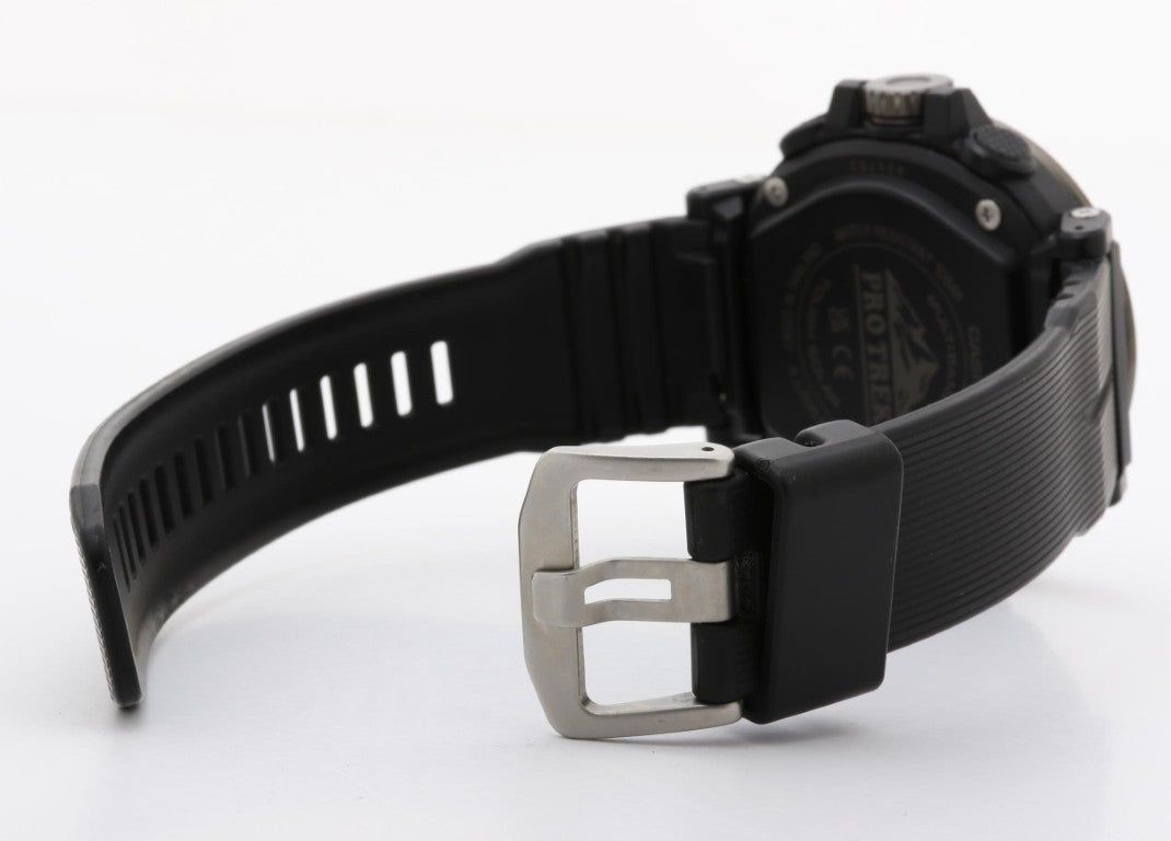 CASIO カシオ 時計 PRO TREK プロトレック Climber Line PRW-6611Y-1JF ブラック系 樹脂／ステンレススチール ソフトウレタンバンド メンズ アナデジ 美品