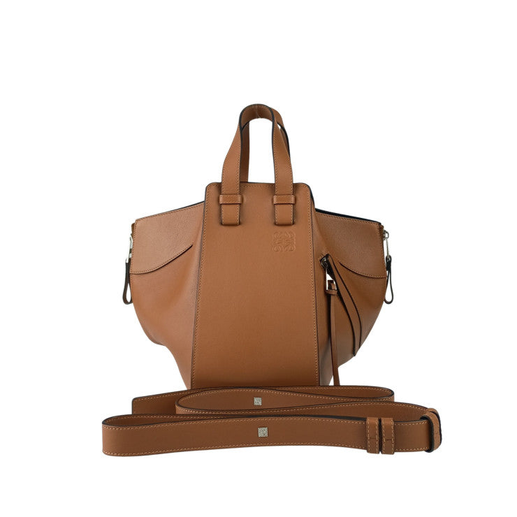 LOEWE ロエベ ハンドバッグ ハンモック スモール 387.30.S35 TAN(ブラウン系) クラシックカーフ レディース 2WAY ショルダーバッグ 超美品