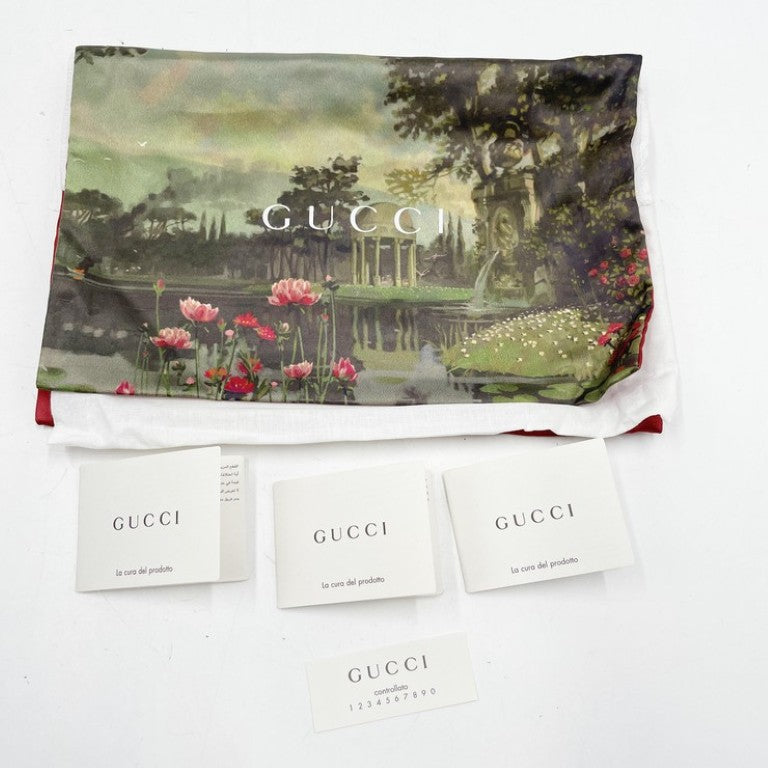 GUCCI グッチ ショルダーバッグ GGマーモント 499782 ブラック系 レザー レディース クリスタルビジュー チェーンウォレット 超美品