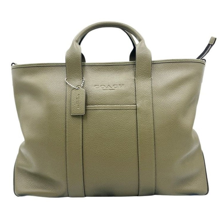 COACH コーチ ハンドバッグ グレイソン トート バッグ・チャーム CDY23 カーキ系 レザー ユニセックス 2WAY シルバー金具 美品